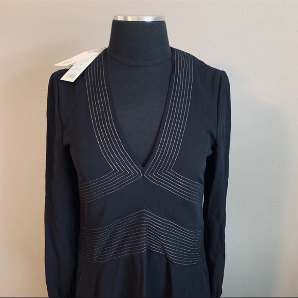 Tory Burch Verenne Embroidered Silk Tunic Dress - Picture 4 of 7